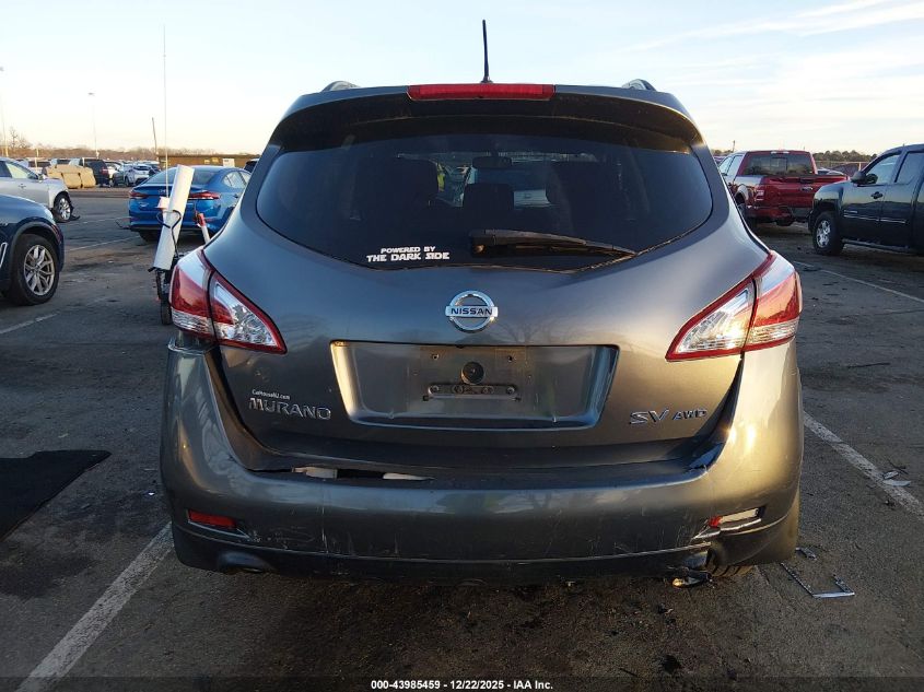 2014 Nissan Murano Sv VIN: JN8AZ1MWXEW514509 Lot: 43985459