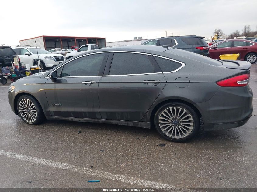 2017 Ford Fusion Hybrid Titanium VIN: 3FA6P0RU2HR368869 Lot: 43985479