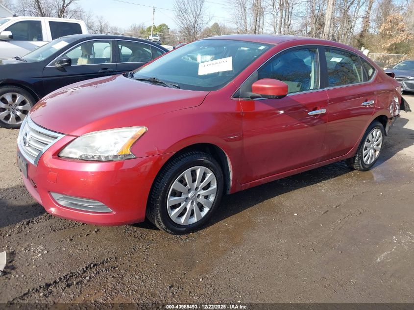 2015 Nissan Sentra Fe+ S/S/Sl/Sr/Sv VIN: 3N1AB7AP2FL663149 Lot: 43985493