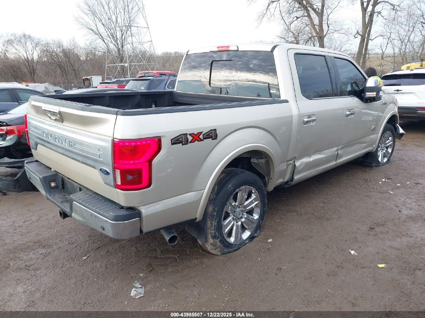 2018 Ford F-150 King Ranch VIN: 1FTEW1E54JFA60280 Lot: 43985507