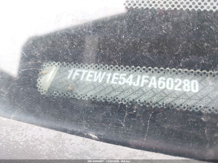 2018 Ford F-150 King Ranch VIN: 1FTEW1E54JFA60280 Lot: 43985507