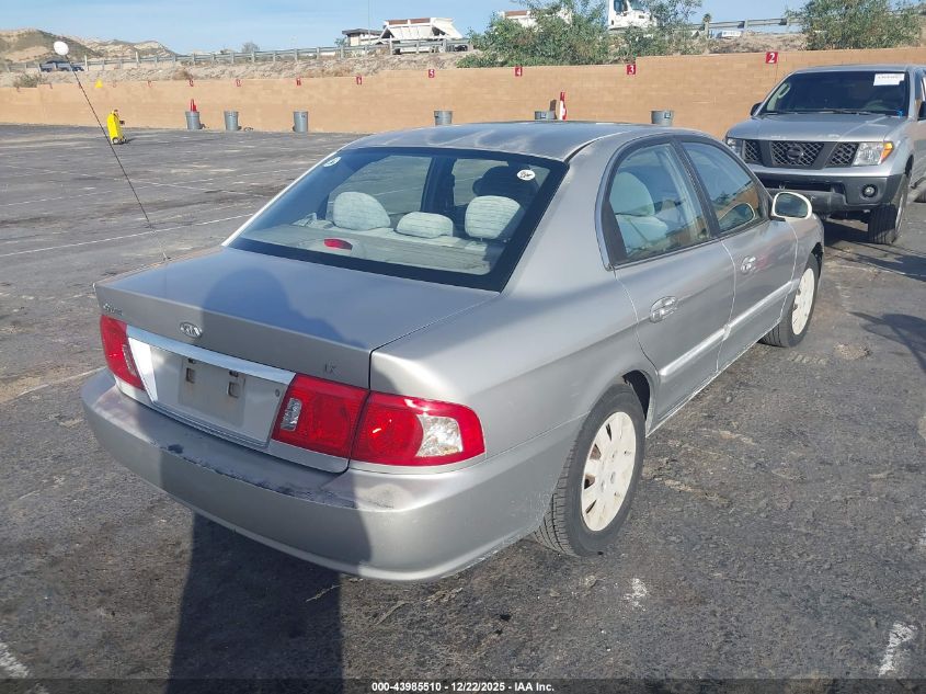 2005 Kia Optima Ex/Lx VIN: KNAGD126755426382 Lot: 43985510