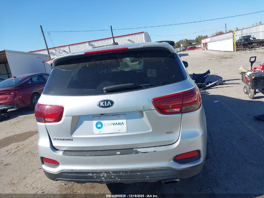 2019 Kia Sorento 2.4L Lx VIN: 5XYPG4A35KG546817 Lot: 43985528
