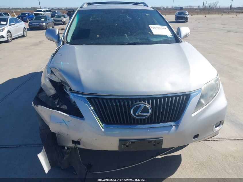 2010 Lexus Rx 350 VIN: 2T2ZK1BA0AC011001 Lot: 43985564
