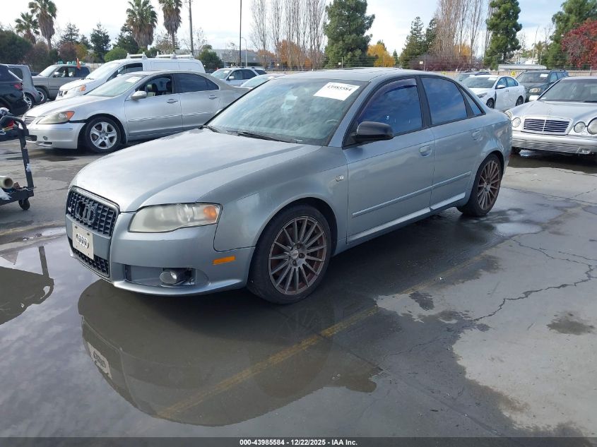 2007 Audi A4 2.0T VIN: WAUBF78E57A041306 Lot: 43985584