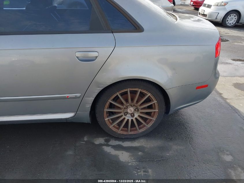 2007 Audi A4 2.0T VIN: WAUBF78E57A041306 Lot: 43985584