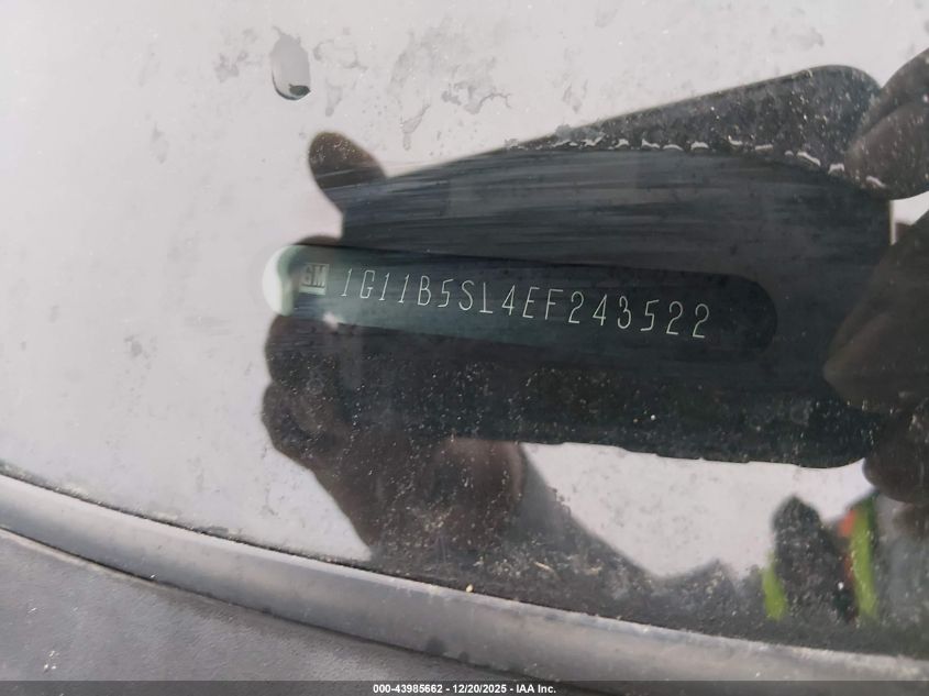 2014 Chevrolet Malibu 1Ls VIN: 1G11B5SL4EF243522 Lot: 43985662