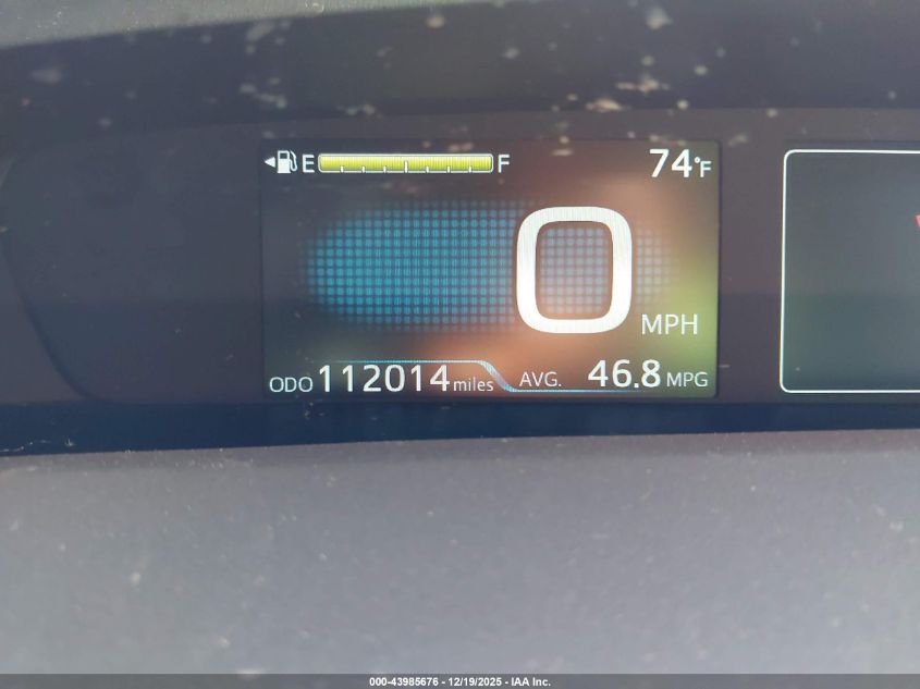 2017 Toyota Prius Two VIN: JTDKBRFU9H3049886 Lot: 43985676