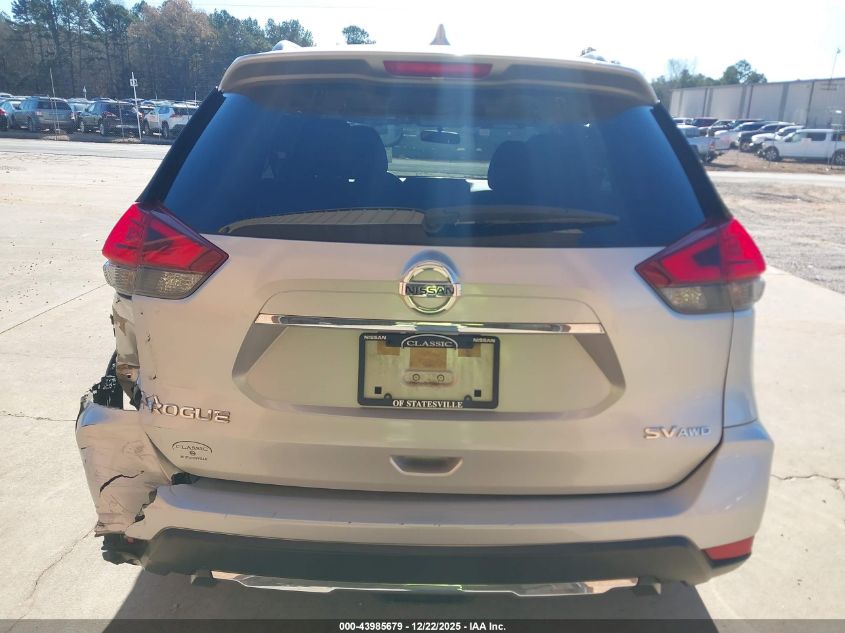 2017 Nissan Rogue Sv VIN: JN8AT2MV1HW281607 Lot: 43985679