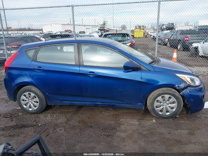 2017 Hyundai Accent Se VIN: KMHCT5AE6HU313842 Lot: 43985699