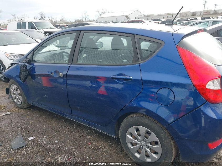 2017 Hyundai Accent Se VIN: KMHCT5AE6HU313842 Lot: 43985699