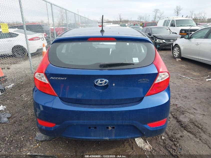2017 Hyundai Accent Se VIN: KMHCT5AE6HU313842 Lot: 43985699