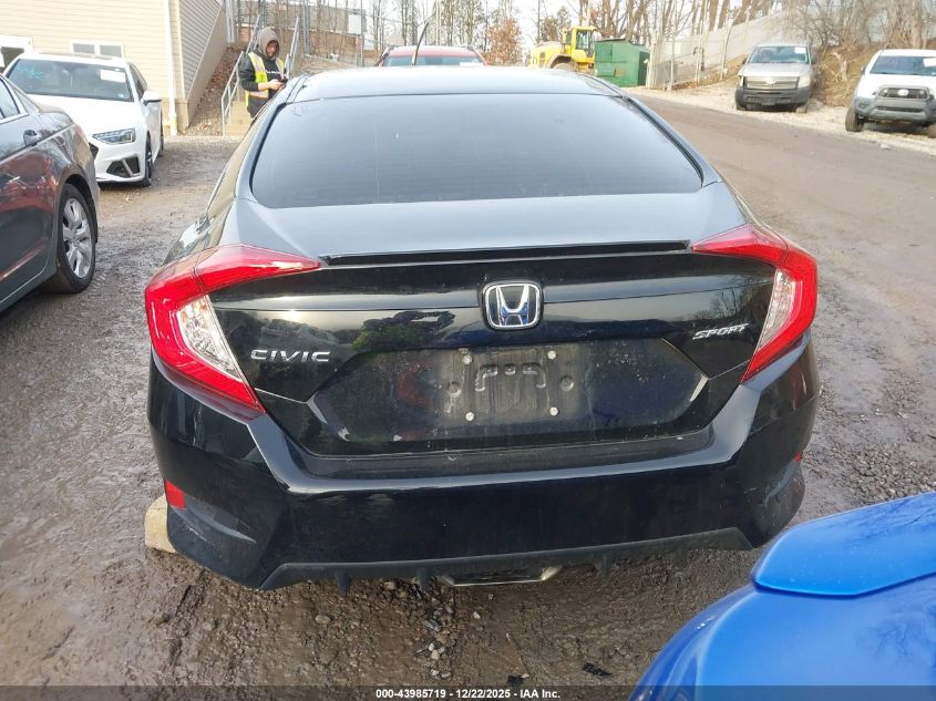 2020 Honda Civic Sport VIN: 19XFC2F89LE208416 Lot: 43985719