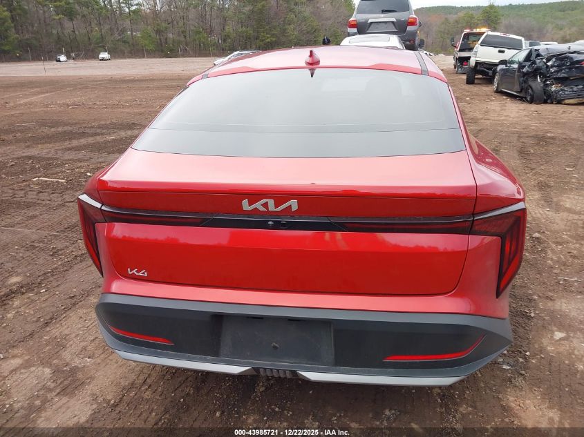2025 Kia K4 Lxs VIN: 3KPFT4DE5SE154857 Lot: 43985721