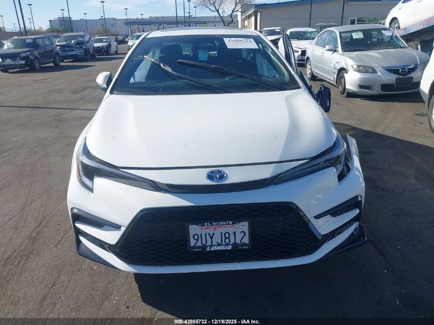 2025 Toyota Corolla Hybrid Se VIN: JTDBCMFE2S3105411 Lot: 43985732