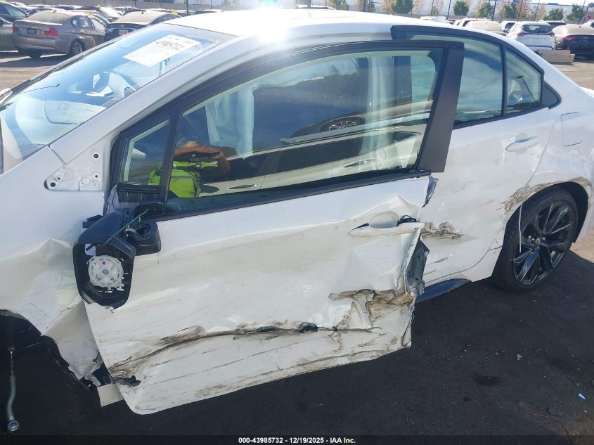 2025 Toyota Corolla Hybrid Se VIN: JTDBCMFE2S3105411 Lot: 43985732