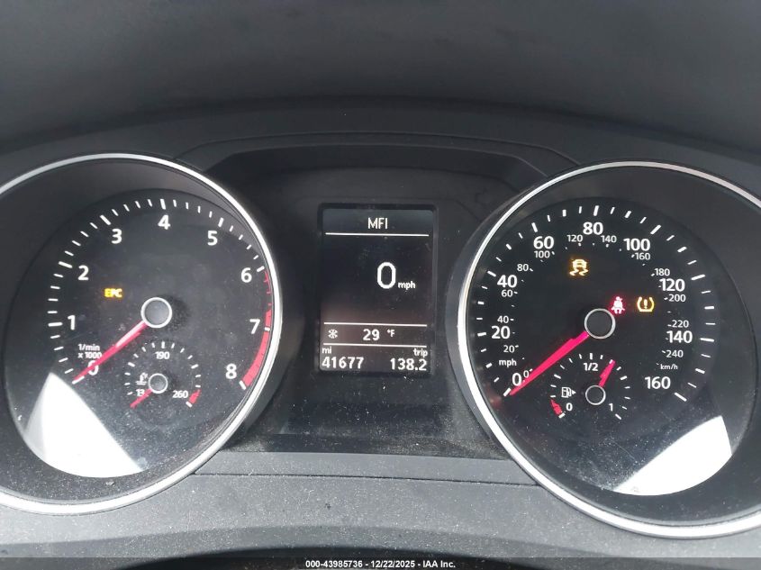 2017 Volkswagen Jetta 1.4T Se VIN: 3VWDB7AJ8HM407792 Lot: 43985736