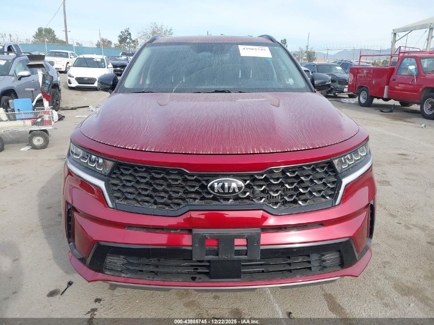 2021 Kia Sorento Ex VIN: 5XYRH4LF2MG020726 Lot: 43985745