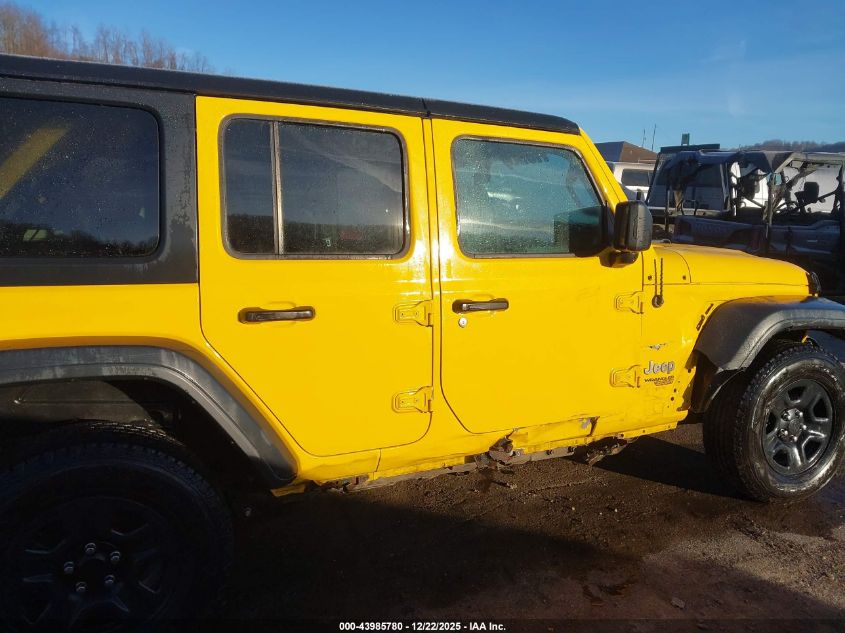 2018 Jeep Wrangler Unlimited Sport 4X4 VIN: 1C4HJXDG9JW296585 Lot: 43985780
