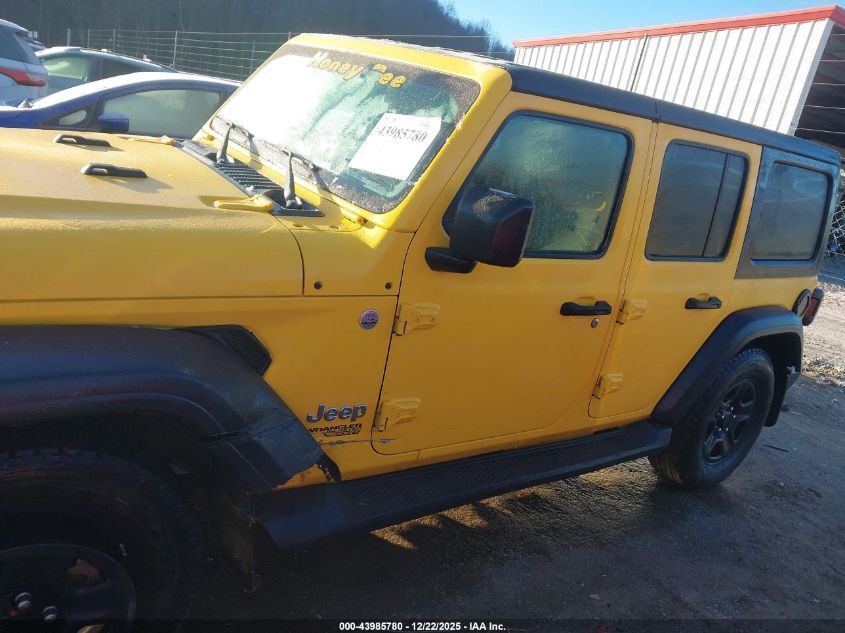 2018 Jeep Wrangler Unlimited Sport 4X4 VIN: 1C4HJXDG9JW296585 Lot: 43985780