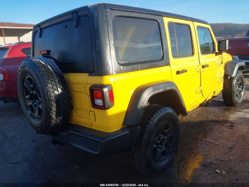 2018 Jeep Wrangler Unlimited Sport 4X4 VIN: 1C4HJXDG9JW296585 Lot: 43985780