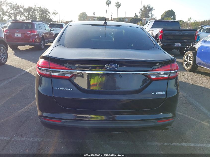 2017 Ford Fusion Hybrid S VIN: 3FA6P0UU9HR196654 Lot: 43985806