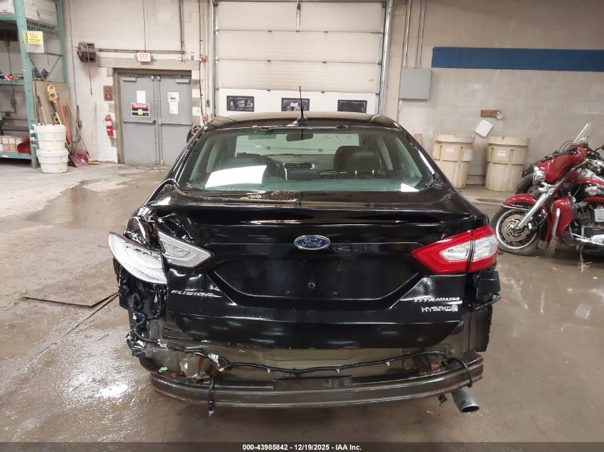 2016 Ford Fusion Hybrid Titanium VIN: 3FA6P0RU4GR275835 Lot: 43985842