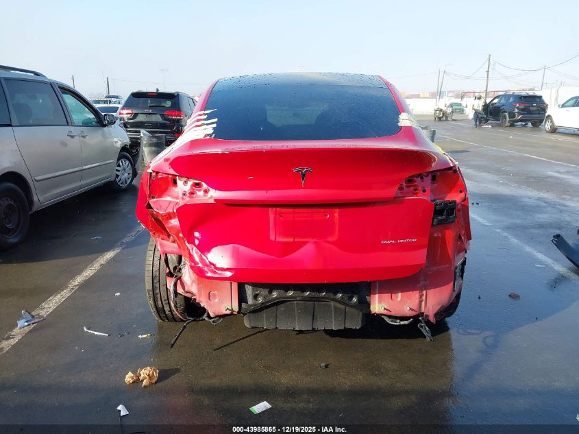 2021 Tesla Model Y Long Range Dual Motor All-Wheel Drive VIN: 5YJYGDEEXMF199138 Lot: 43985865