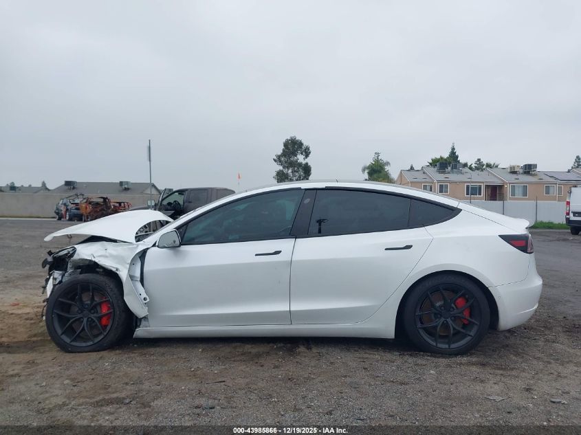2021 Tesla Model 3 Performance Dual Motor All-Wheel Drive VIN: 5YJ3E1EC8MF055455 Lot: 43985866