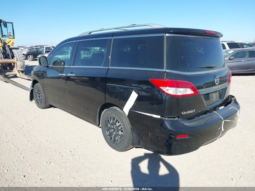 Vin: jn8ae2kp4f9128214, lot: 44481586, nissan quest s 20153