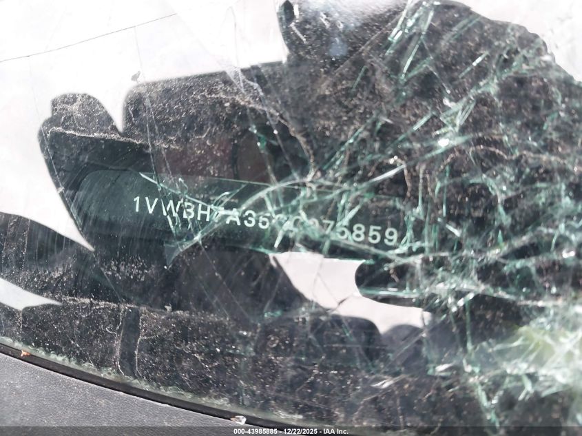 2012 Volkswagen Passat 2.5L Se VIN: 1VWBH7A35CC075859 Lot: 43985885