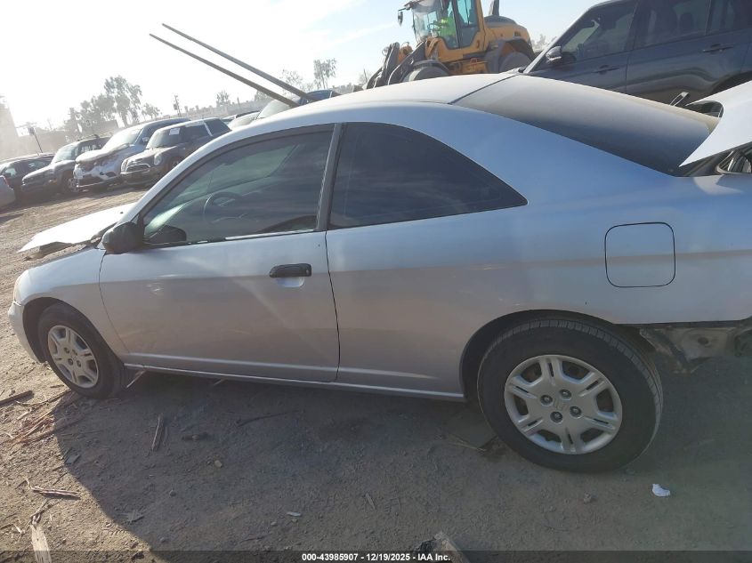 2002 Honda Civic Dx VIN: 1HGEM21292L056995 Lot: 43985907