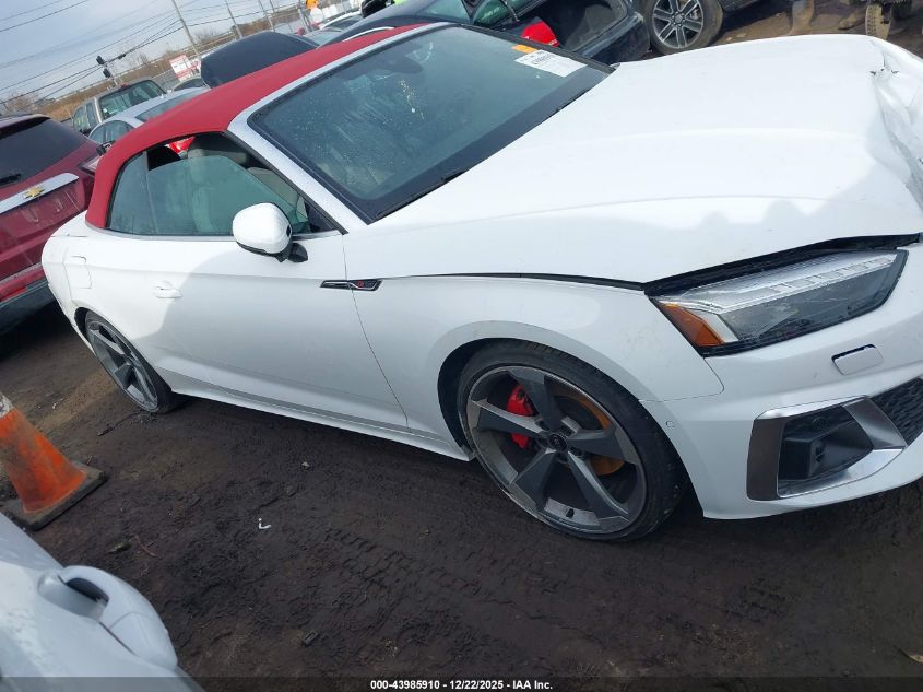 2024 Audi A5 Cabriolet Prestige 45 Tfsi S Line Quattro S Tronic VIN: WAU5AGF54RN003169 Lot: 43985910