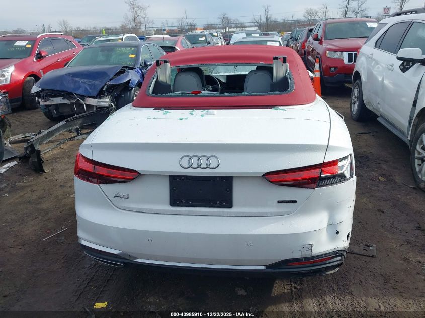 2024 Audi A5 Cabriolet Prestige 45 Tfsi S Line Quattro S Tronic VIN: WAU5AGF54RN003169 Lot: 43985910