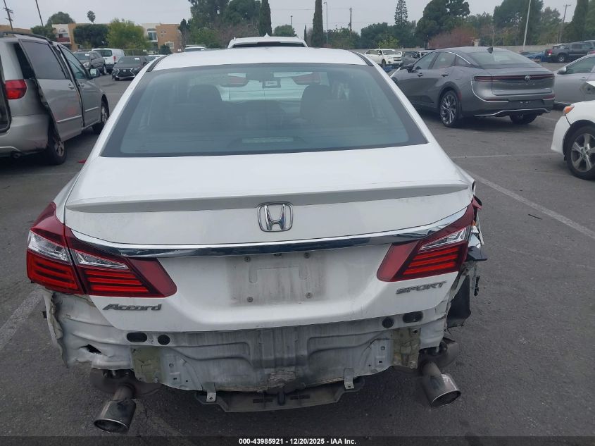 2016 Honda Accord Sport VIN: 1HGCR2F51GA132210 Lot: 43985921