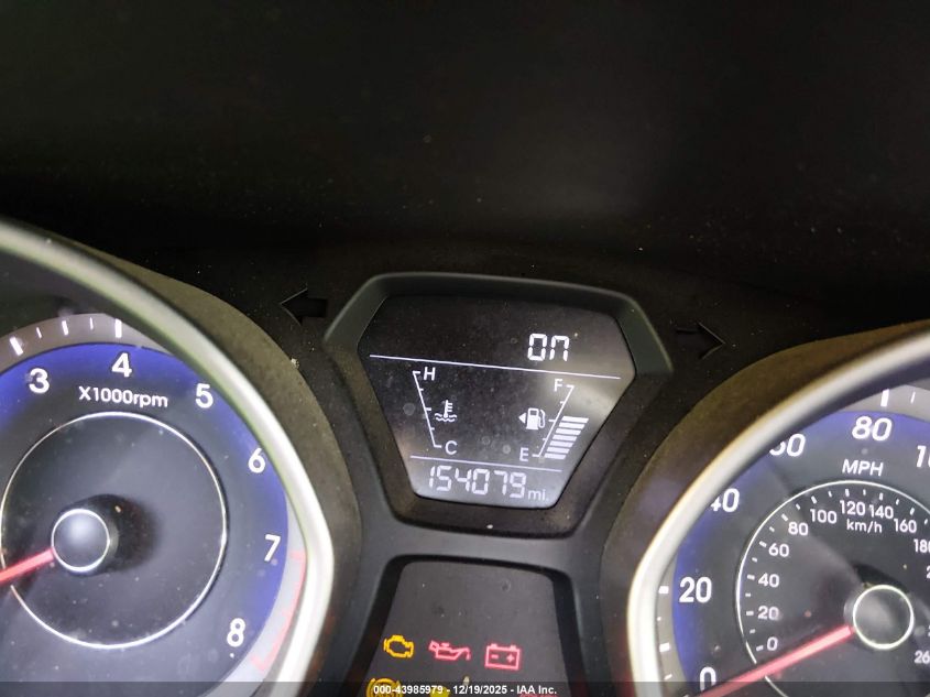 2014 Hyundai Elantra Sport VIN: KMHDH4AH9EU133471 Lot: 43985979