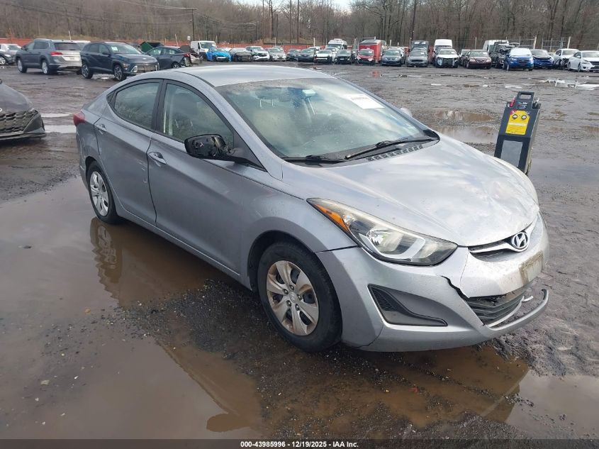 2016 Hyundai Elantra Se VIN: 5NPDH4AE6GH731816 Lot: 43985996