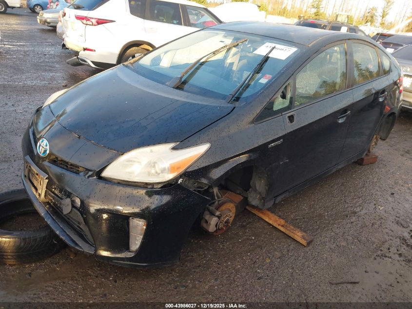 2012 Toyota Prius Two VIN: JTDKN3DU5C1487610 Lot: 43986027