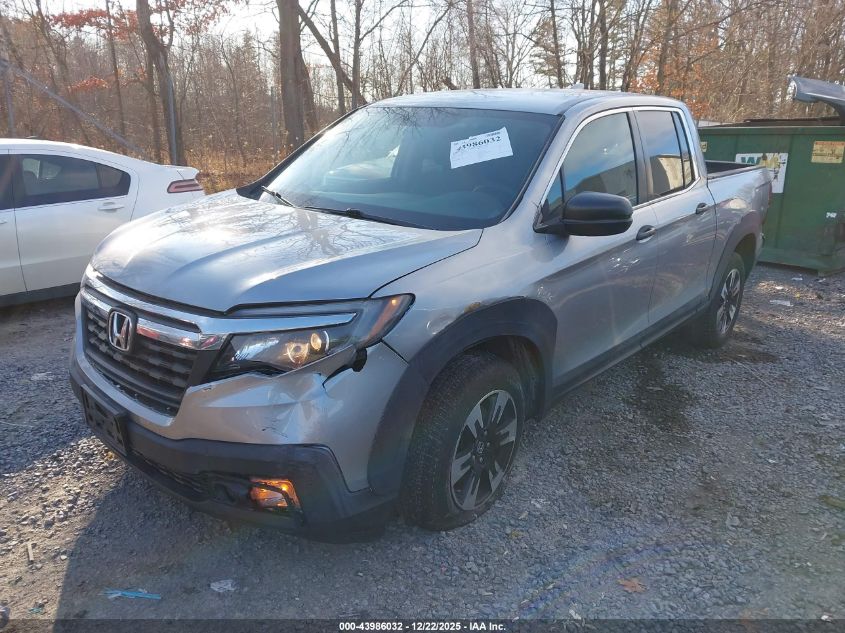 2017 Honda Ridgeline Rt VIN: 5FPYK3F26HB013198 Lot: 43986032