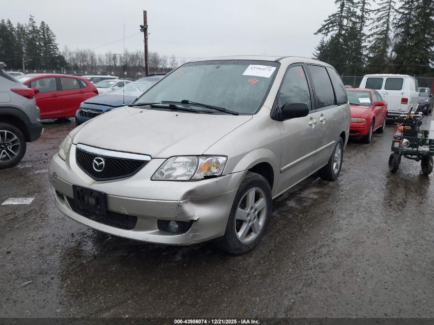2003 Mazda Mpv Es/Lx/Lx-Sv VIN: JM3LW28JX30357542 Lot: 43986074