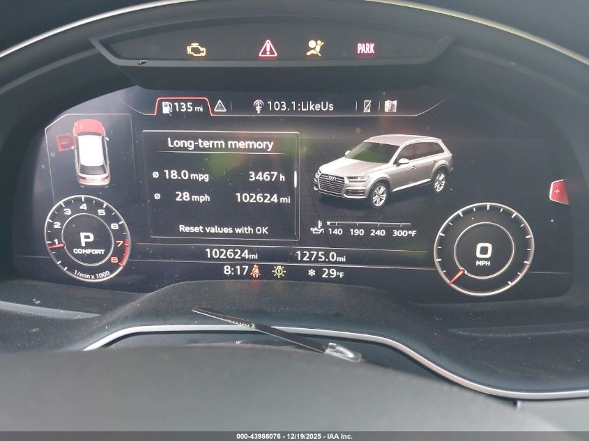 2019 Audi Q7 45 Premium VIN: WA1LHAF73KD040269 Lot: 43986076