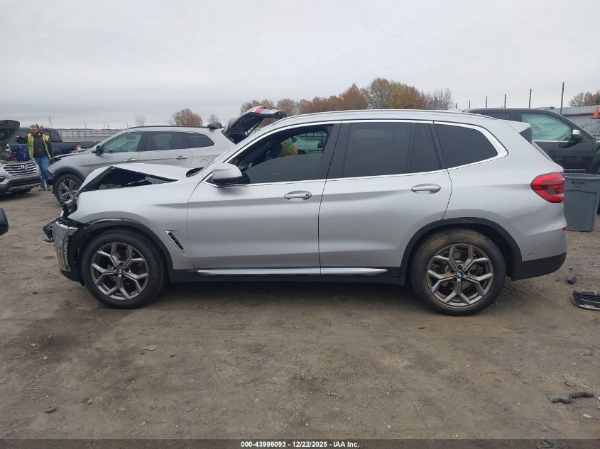 2021 BMW X3 xDrive30I VIN: 5UXTY5C00M9H70619 Lot: 43986093