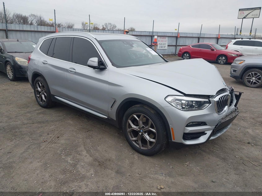 5UXTY5C00M9H70619 2021 BMW X3 xDrive30I auction photo 1