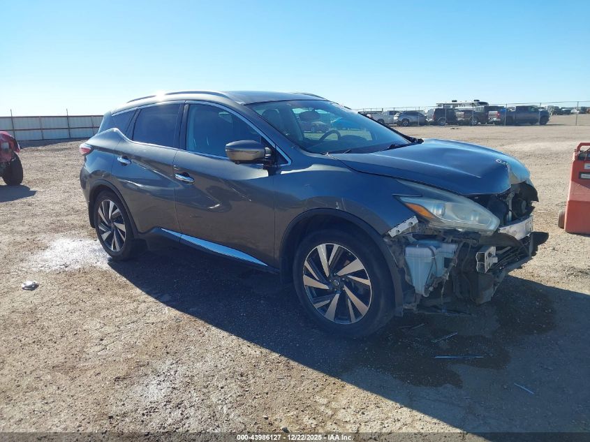 2017 Nissan Murano Platinum VIN: 5N1AZ2MGXHN125644 Lot: 43986127