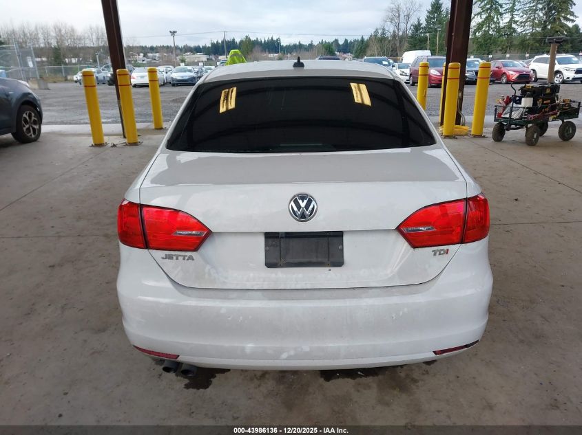 2012 Volkswagen Jetta 2.0L Tdi VIN: 3VWLL7AJ2CM342701 Lot: 43986136