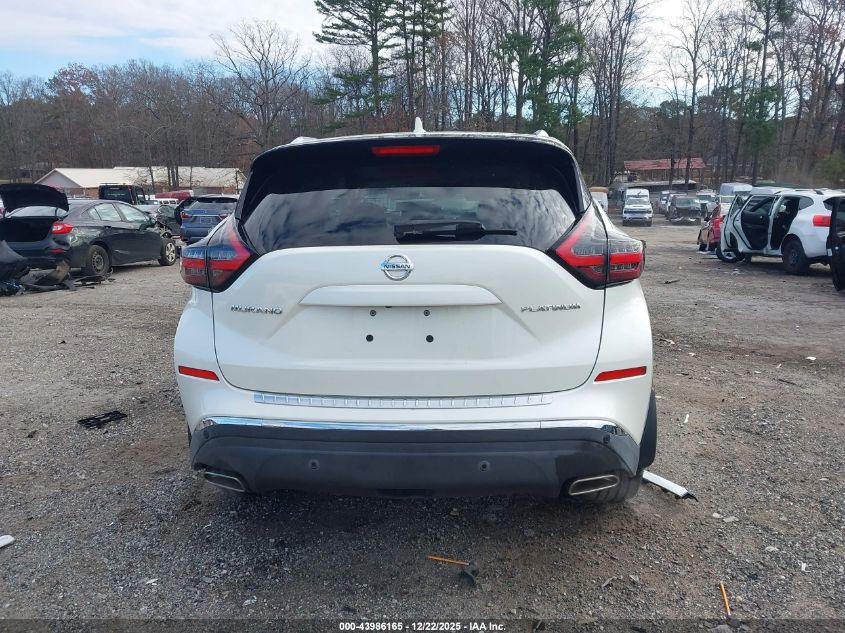 2021 Nissan Murano Platinum Fwd VIN: 5N1AZ2DJ6MC124802 Lot: 43986165