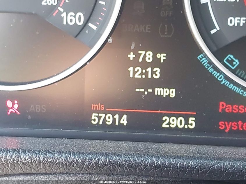 2013 BMW 328I VIN: WBA3C1C57DF437253 Lot: 43986175