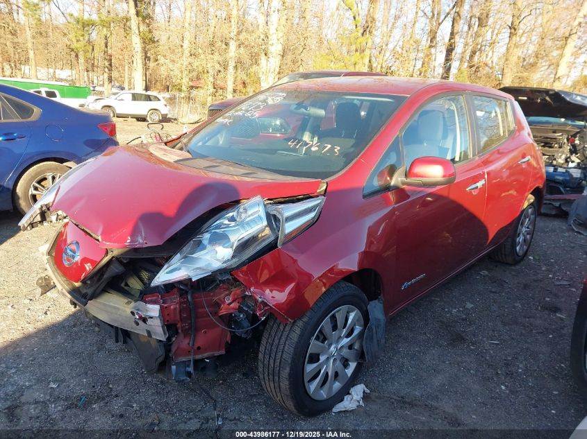 2013 Nissan Leaf S VIN: 1N4AZ0CP1DC417673 Lot: 43986177