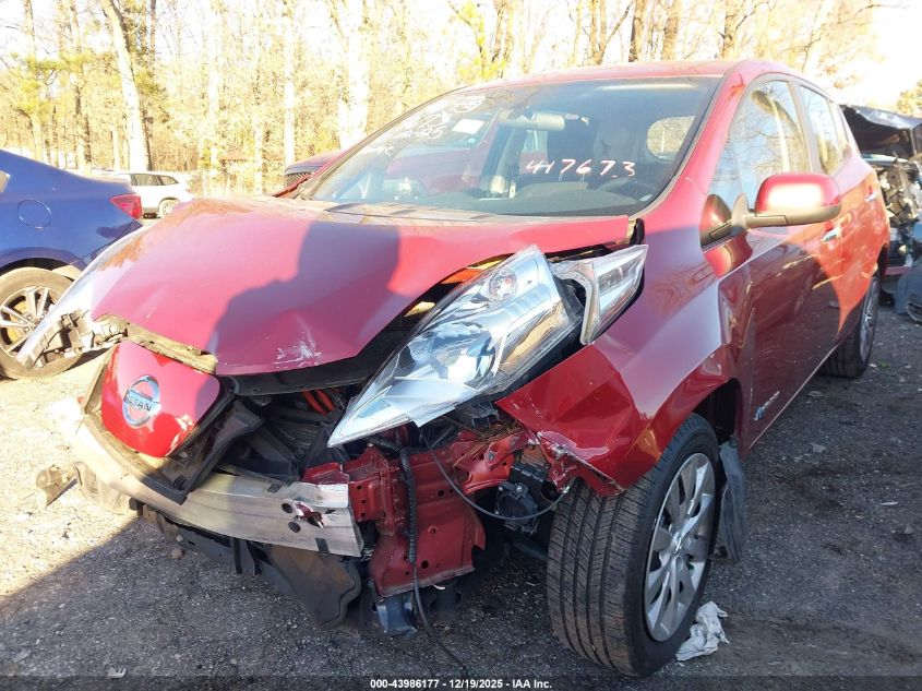 2013 Nissan Leaf S VIN: 1N4AZ0CP1DC417673 Lot: 43986177