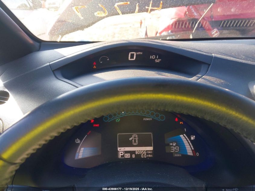 2013 Nissan Leaf S VIN: 1N4AZ0CP1DC417673 Lot: 43986177